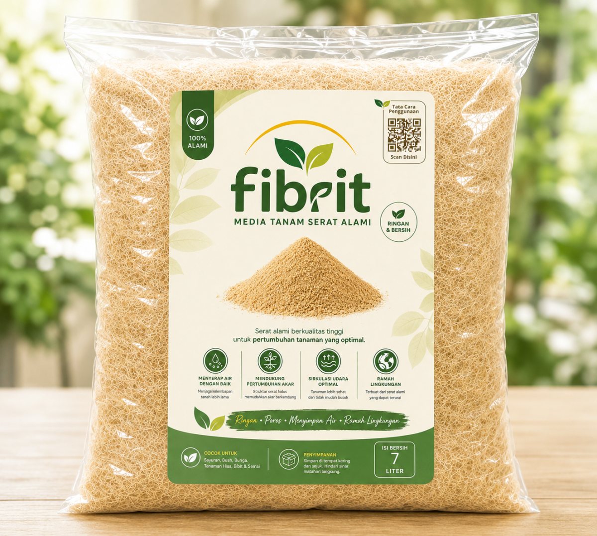 Kemasan media tanam Fibrit